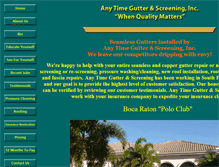 Tablet Screenshot of anytimegutter.com